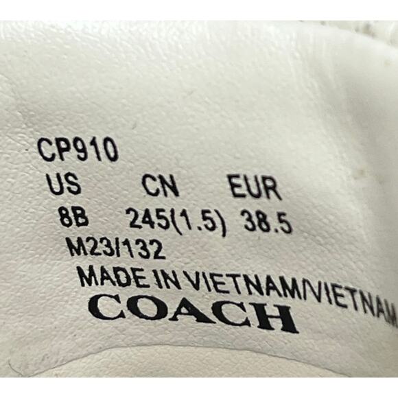 NWOT Coach CP910 Emma Quilted Wedge Sandal Size 8B - Picture 7 of 10